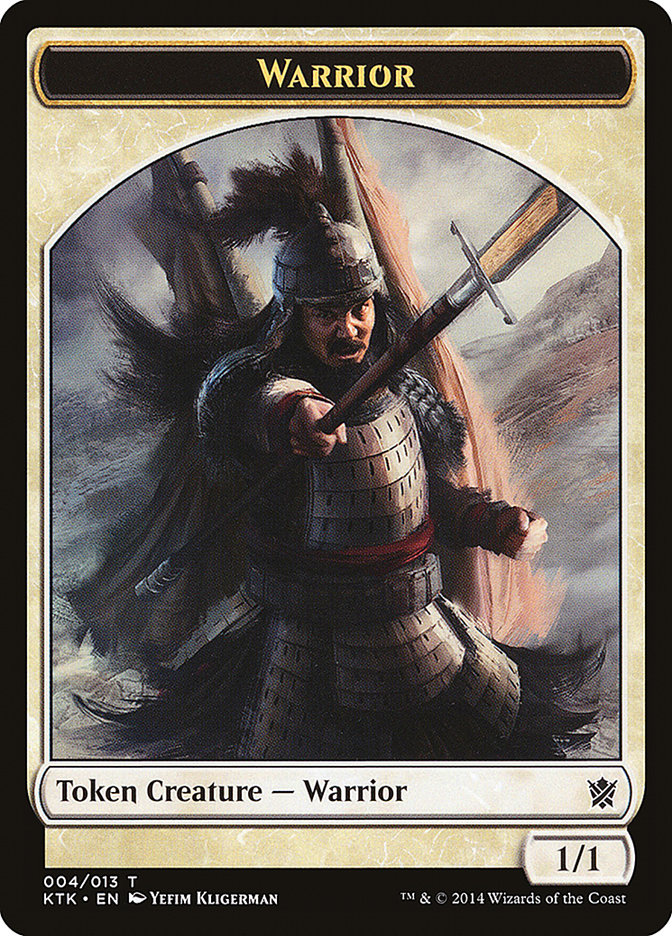 Warrior Token (004/013) [Khans of Tarkir Tokens] | The CG Realm