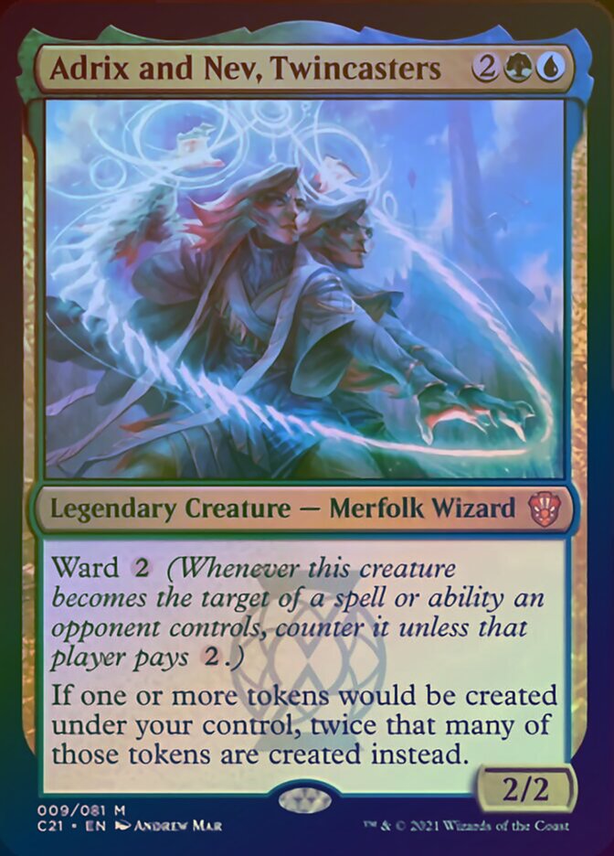 Adrix and Nev, Twincasters (Display Commander) [Commander 2021] | The CG Realm