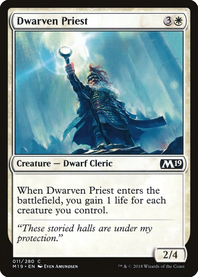 Dwarven Priest [Core Set 2019] | The CG Realm