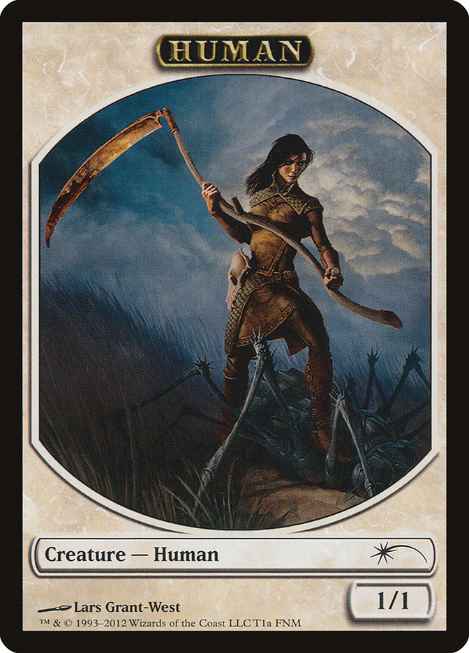 Human // Wolf Double-Sided Token [Friday Night Magic 2012] | The CG Realm