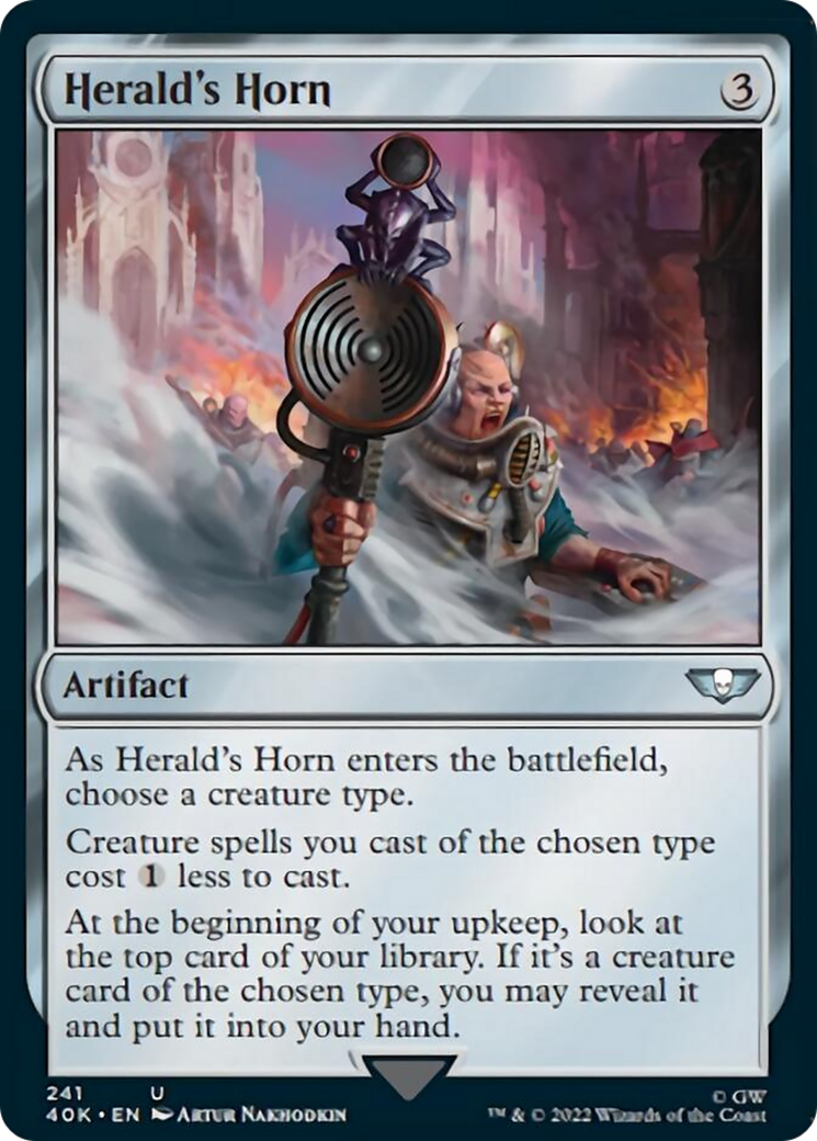 Herald's Horn (Surge Foil) [Warhammer 40,000] | The CG Realm
