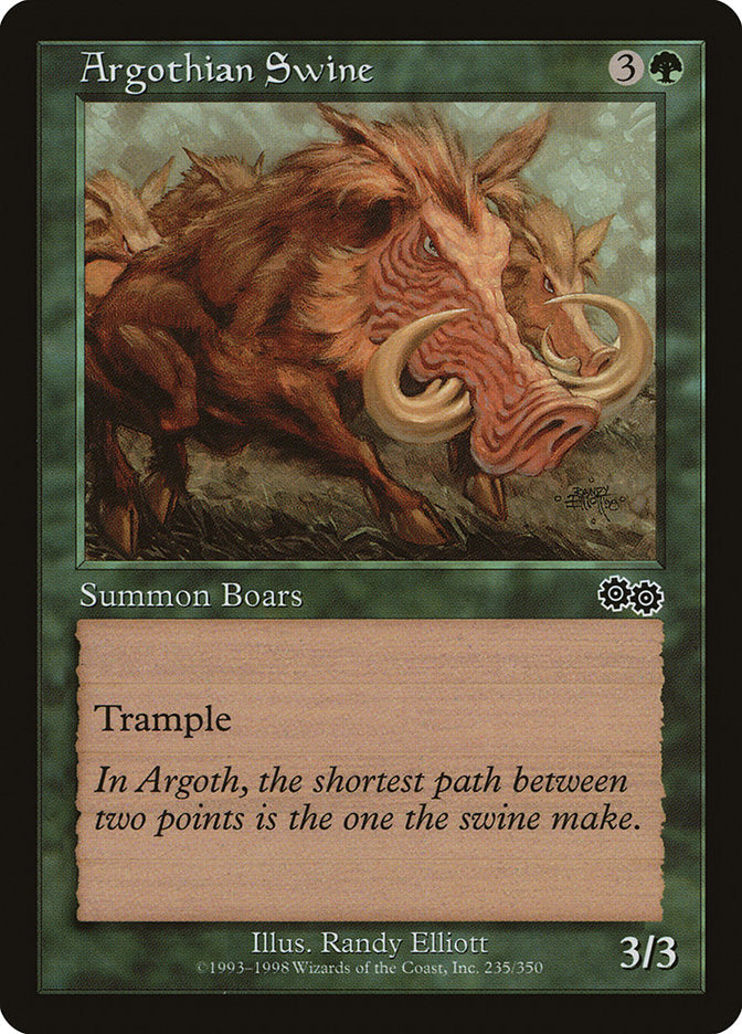 Argothian Swine [Urza's Saga] | The CG Realm