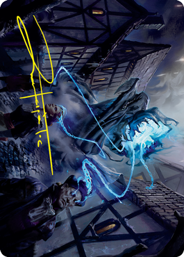 Dreamshackle Geist Art Card (Gold-Stamped Signature) [Innistrad: Crimson Vow Art Series] | The CG Realm