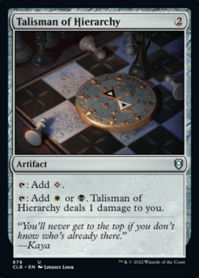 Talisman of Hierarchy [Commander Legends: Battle for Baldur's Gate] | The CG Realm