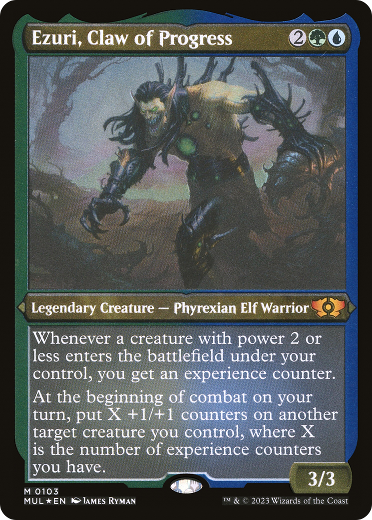 Ezuri, Claw of Progress (Foil Etched) [Multiverse Legends] | The CG Realm