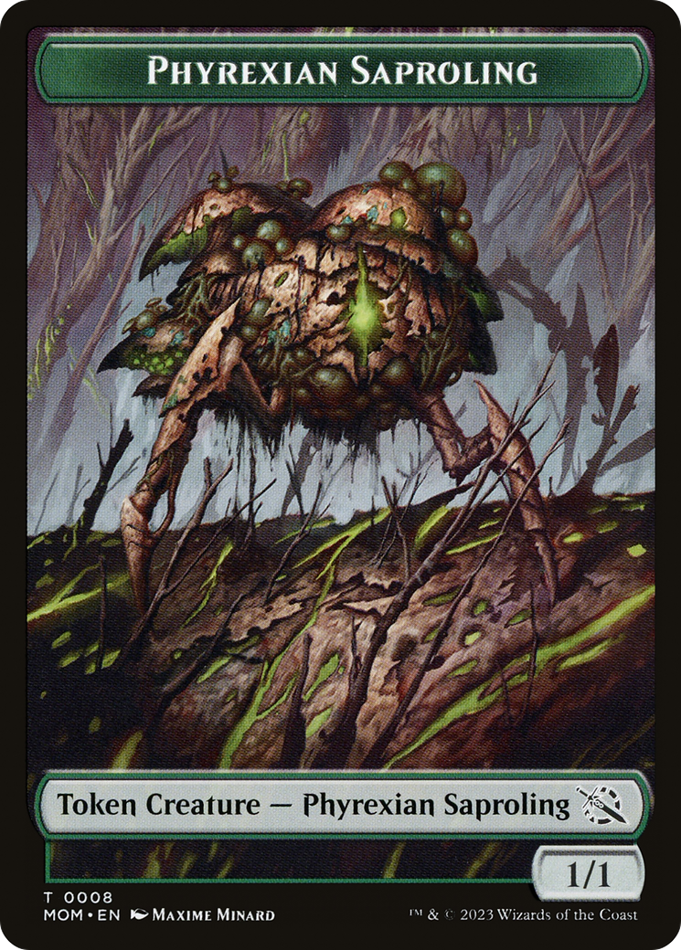 Monk // Phyrexian Saproling Double-Sided Token [March of the Machine Tokens] | The CG Realm