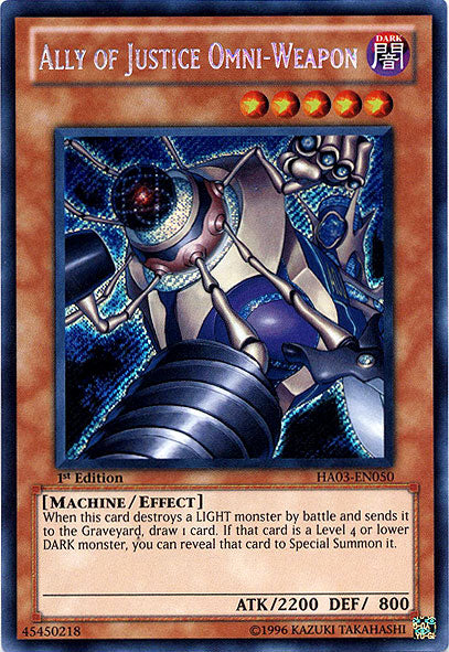 Ally of Justice Omni-Weapon [HA03-EN050] Secret Rare | The CG Realm