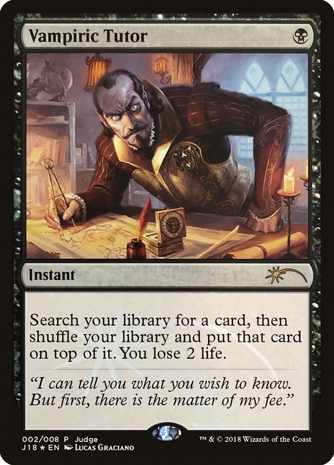 Vampiric Tutor [Judge Gift Cards 2018] | The CG Realm