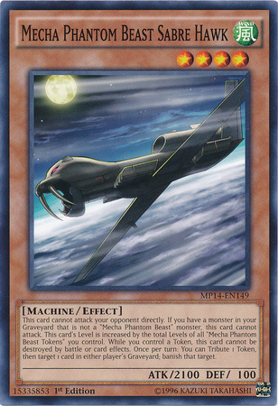 Mecha Phantom Beast Sabre Hawk [MP14-EN149] Common | The CG Realm