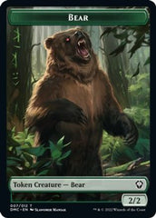 Kavu // Bear Double-Sided Token [Dominaria United Commander Tokens] | The CG Realm