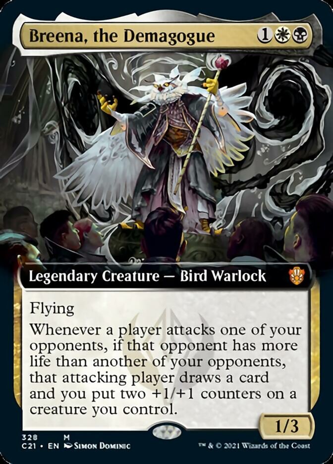 Breena, the Demagogue (Extended Art) [Commander 2021] | The CG Realm