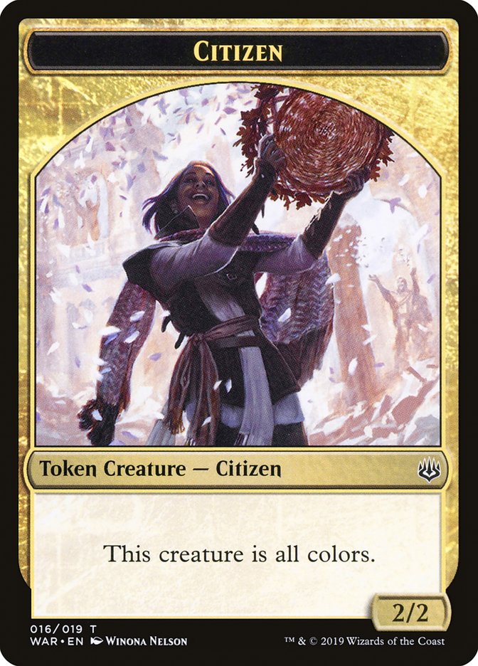 Citizen Token [War of the Spark Tokens] | The CG Realm