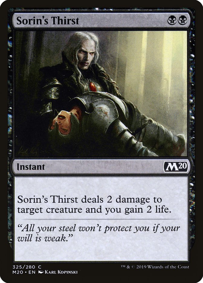 Sorin's Thirst [Core Set 2020] | The CG Realm