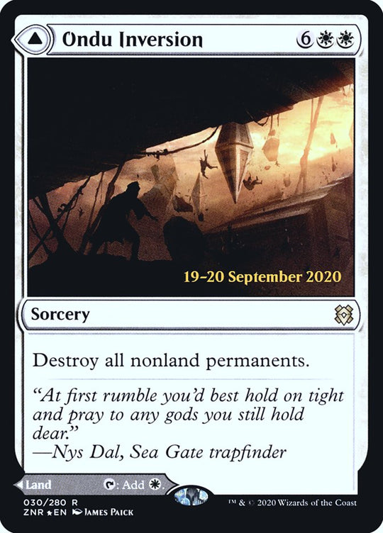 Ondu Inversion (PRE-030) - Zendikar Rising Promos Foil