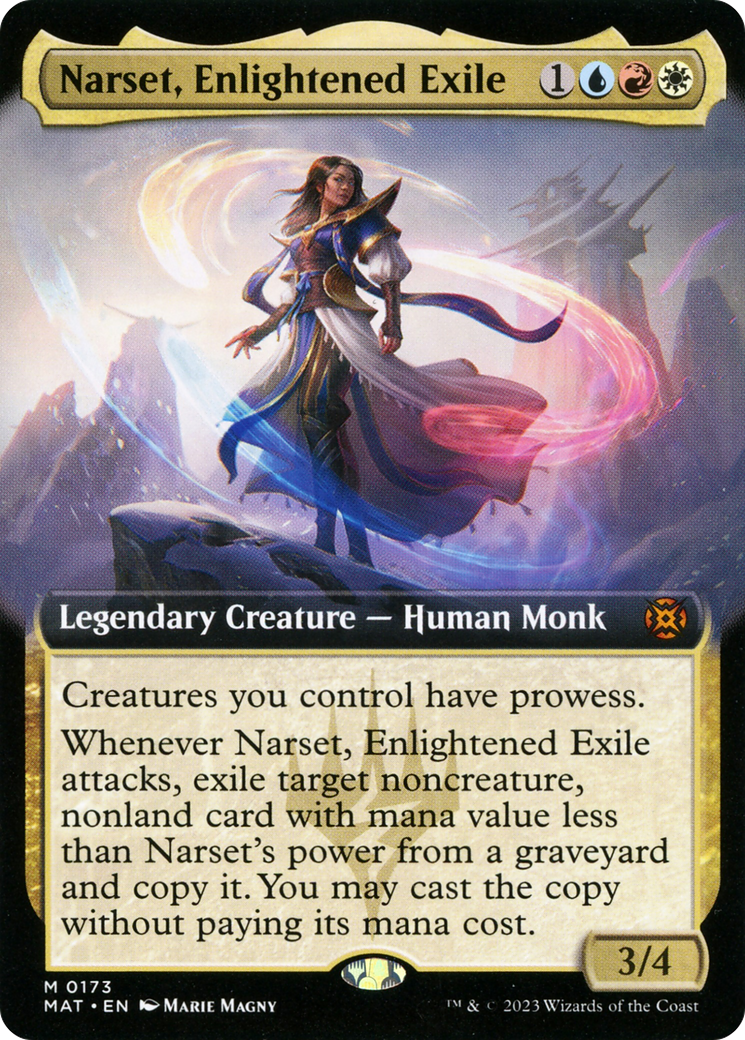 Narset, Enlightened Exile (Extended Art) [March of the Machine: The Aftermath] | The CG Realm