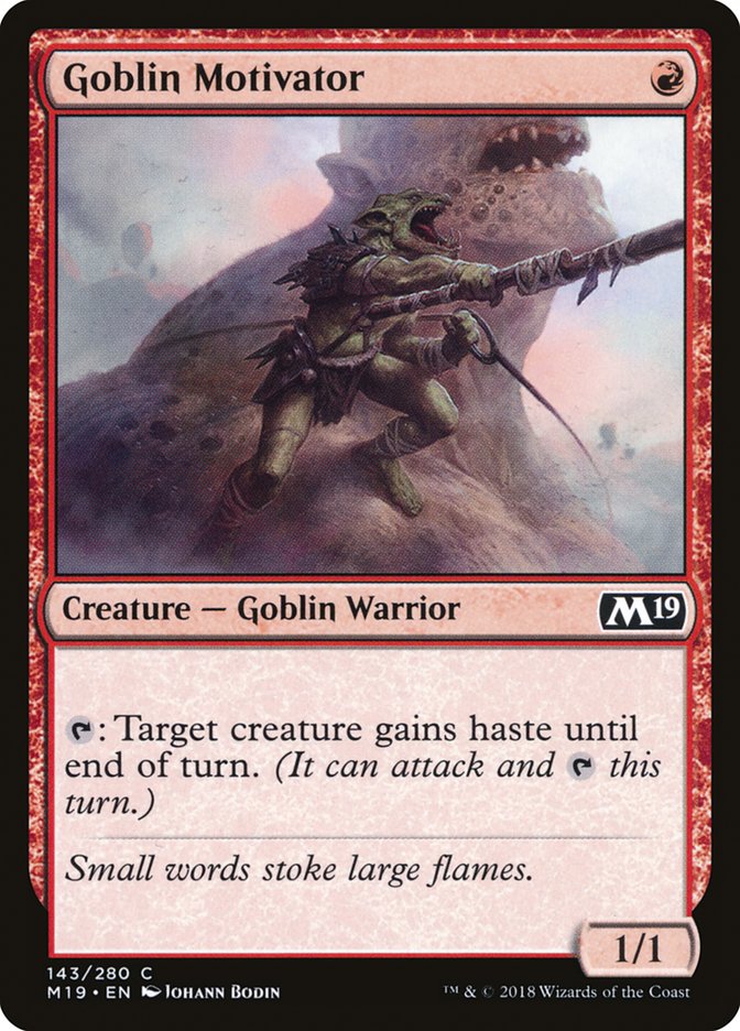 Goblin Motivator [Core Set 2019] | The CG Realm