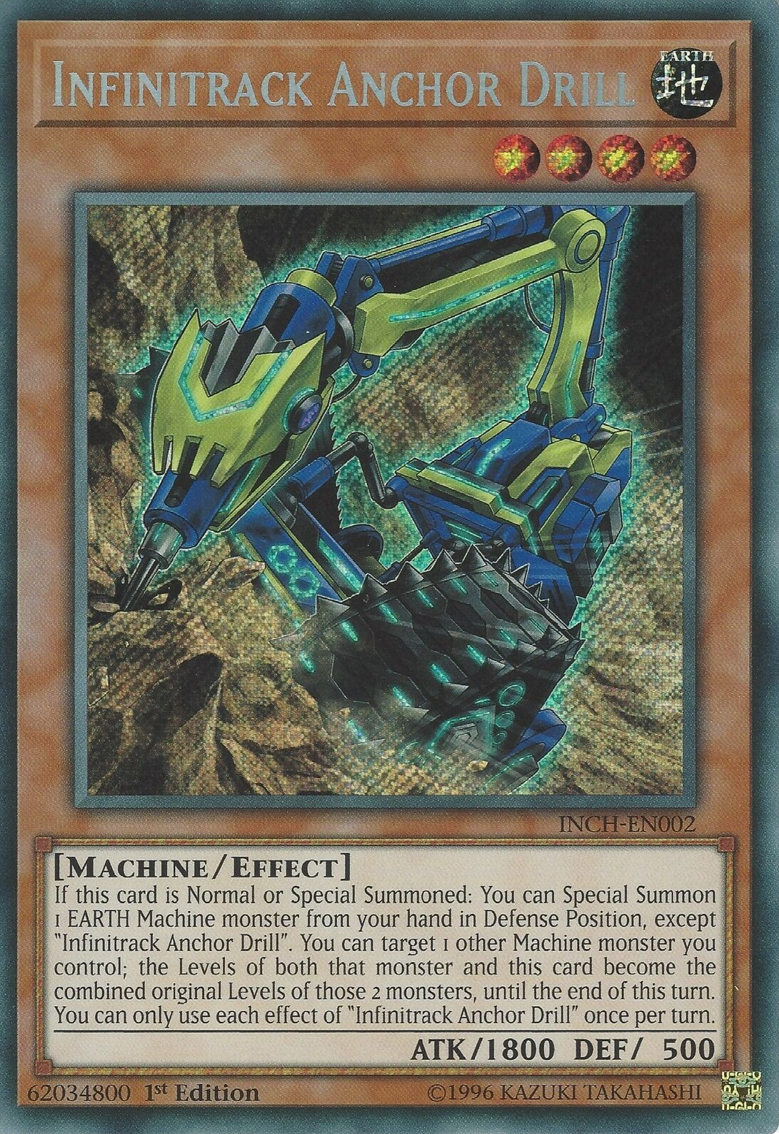 Infinitrack Anchor Drill [INCH-EN002] Secret Rare | The CG Realm