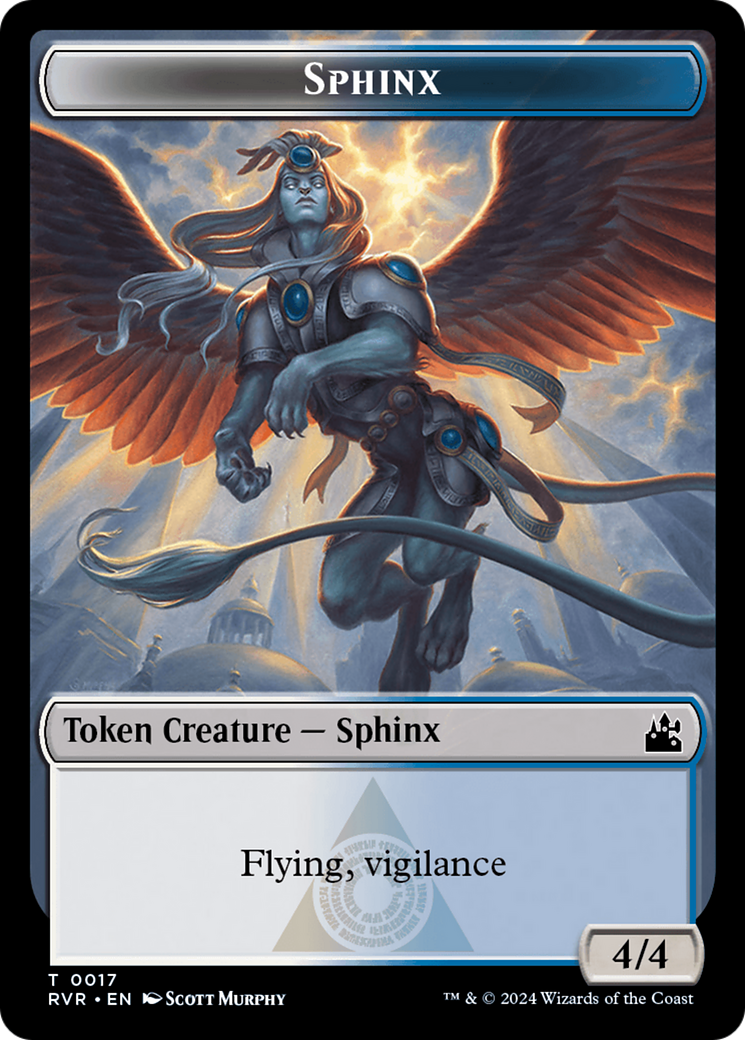 Sphinx Token [Ravnica Remastered Tokens] | The CG Realm