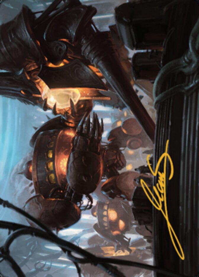 Autonomous Assembler Art Card (Gold-Stamped Signature) [The Brothers' War Art Series] | The CG Realm