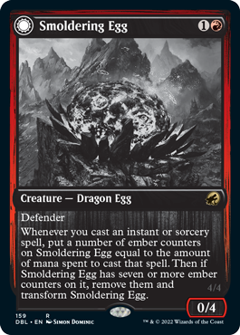 Smoldering Egg (DBL-159) - Innistrad: Double Feature: (Double Faced Transform)