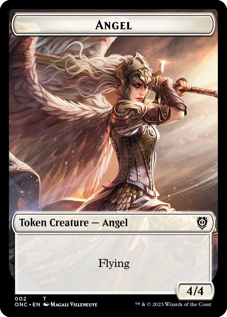 Soldier (007) // Angel (002) Double-sided Token (ONC-) - Commander: Phyrexia: All Will Be One