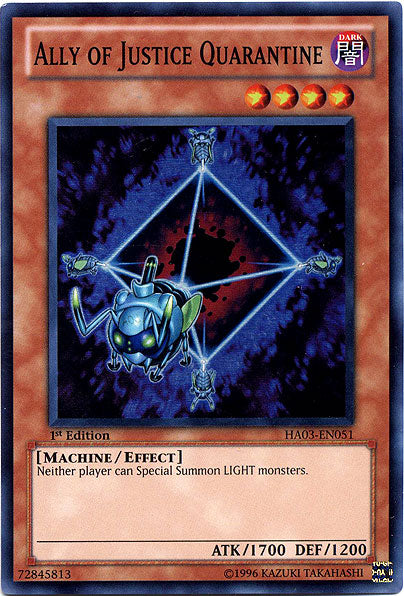 Ally of Justice Quarantine [HA03-EN051] Super Rare | The CG Realm