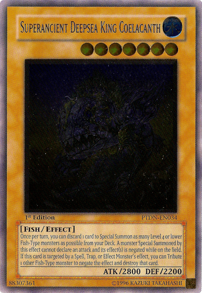 Superancient Deepsea King Coelacanth [PTDN-EN034] Ultimate Rare | The CG Realm