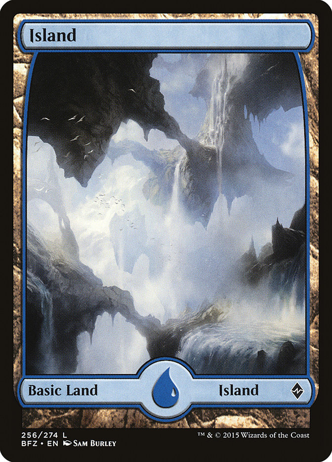 Island (256) (Full Art) [Battle for Zendikar] | The CG Realm
