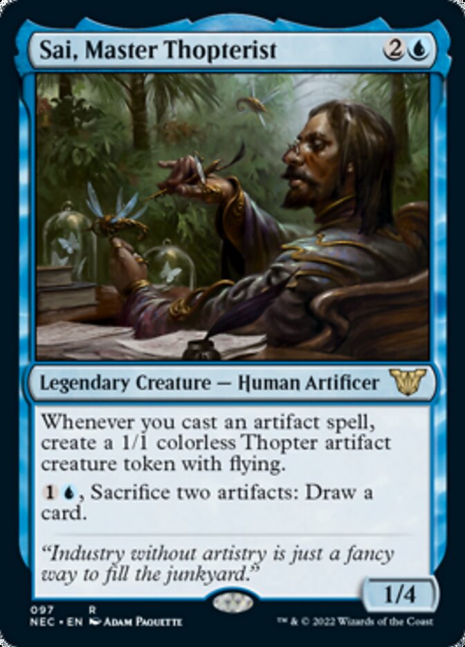 Sai, Master Thopterist [Kamigawa: Neon Dynasty Commander] | The CG Realm