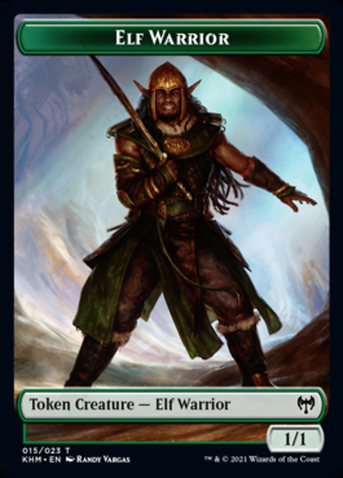 Elf Warrior Token [Kaldheim Tokens] | The CG Realm