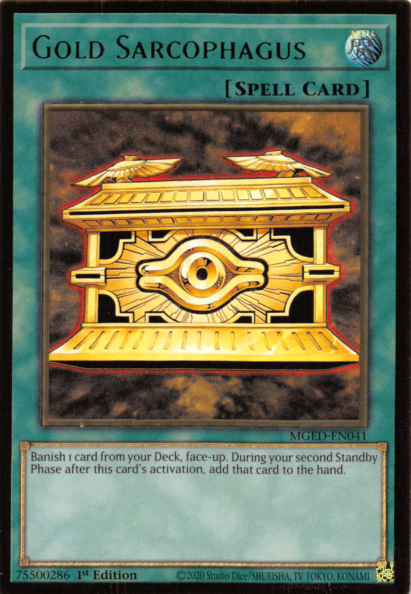 Gold Sarcophagus [MGED-EN041] Gold Rare | The CG Realm