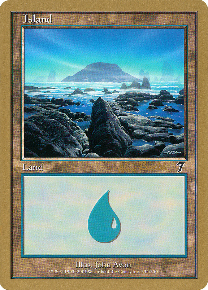 Island (ab334) (Alex Borteh) [World Championship Decks 2001] | The CG Realm