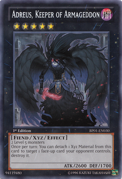 Adreus, Keeper of Armageddon [BP01-EN030] Rare | The CG Realm
