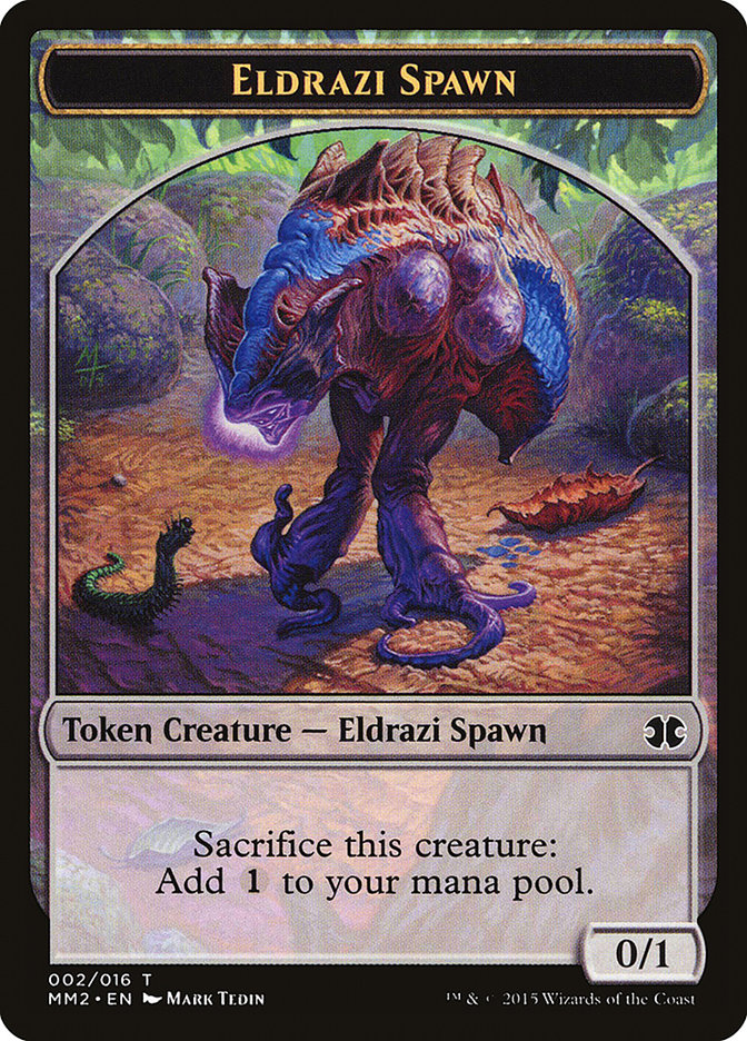 Eldrazi Spawn Token (002/016) [Modern Masters 2015 Tokens] | The CG Realm