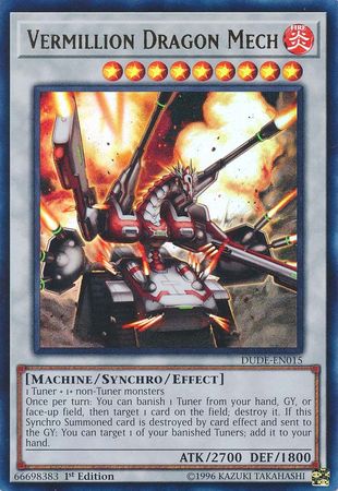 Vermillion Dragon Mech [DUDE-EN015] Ultra Rare | The CG Realm