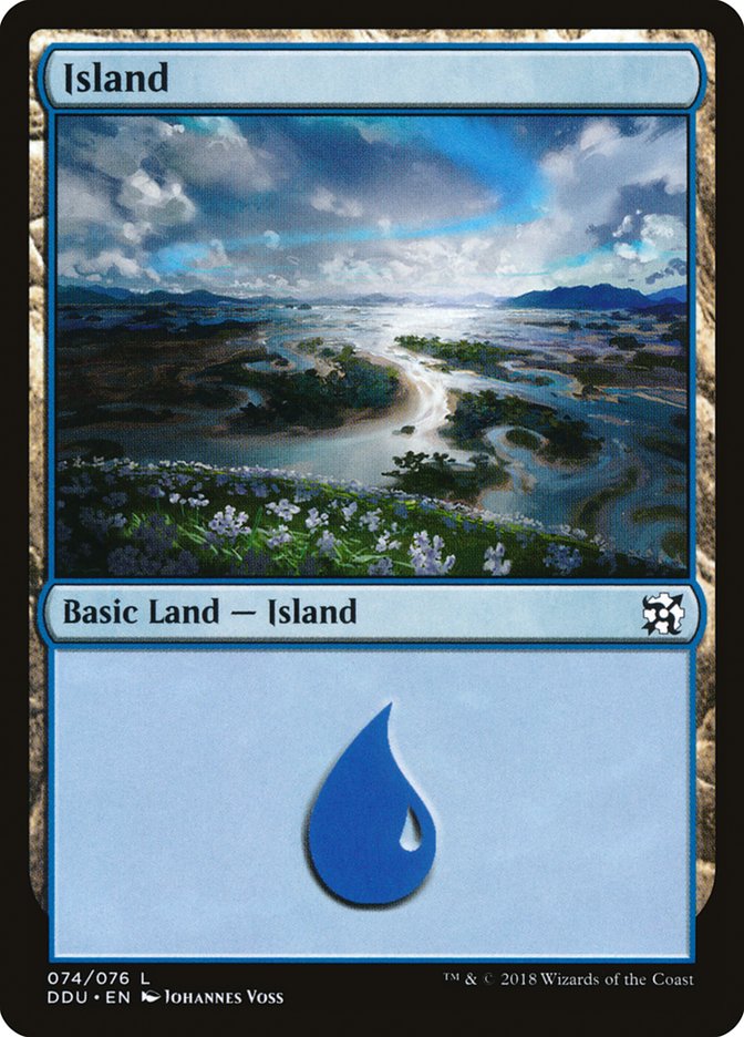 Island (74) [Duel Decks: Elves vs. Inventors] | The CG Realm