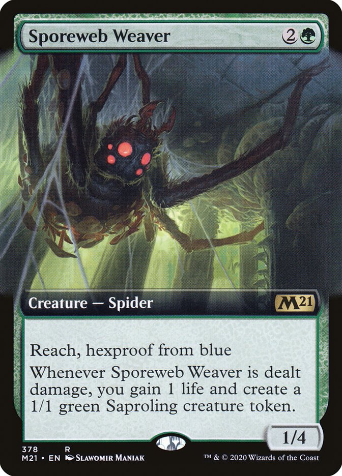 Sporeweb Weaver (Extended Art) [Core Set 2021] | The CG Realm