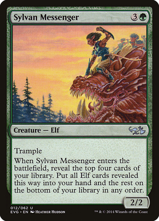 Sylvan Messenger (Elves vs. Goblins) [Duel Decks Anthology] | The CG Realm