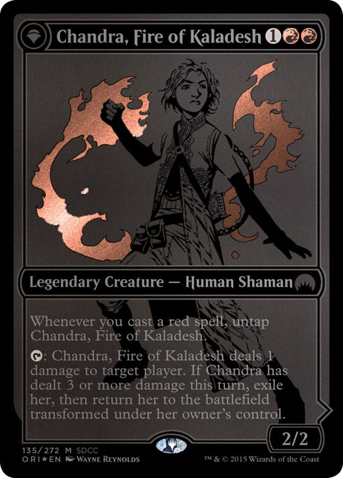 Chandra, Fire of Kaladesh (SDCC 2015 Exclusive) (MEDIA-135) - San Diego Comic-Con 2015: (originpwdfc) Foil
