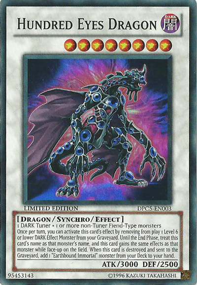 Hundred Eyes Dragon [DPC5-EN003] Super Rare | The CG Realm