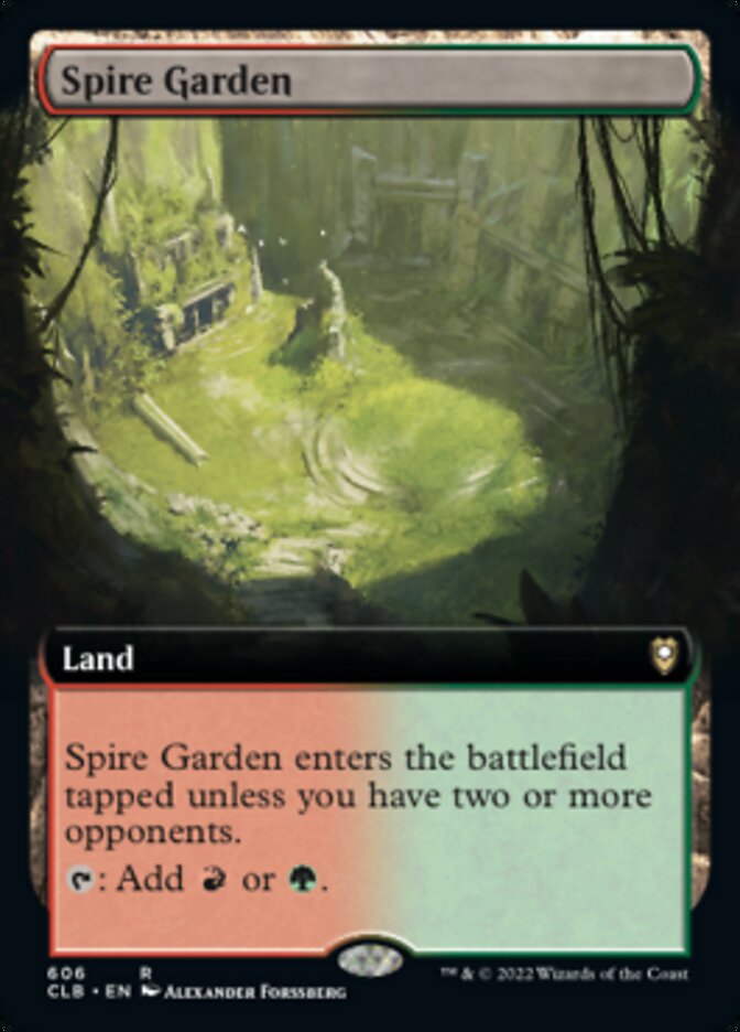 Spire Garden (Extended Art) [Commander Legends: Battle for Baldur's Gate] | The CG Realm