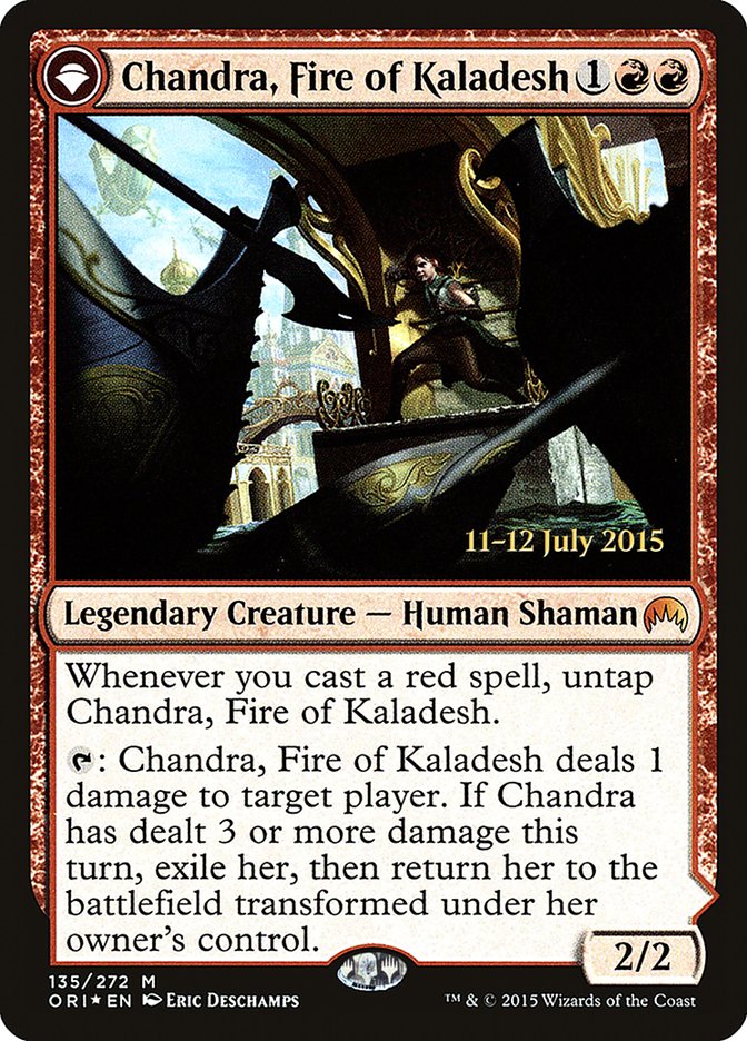 Chandra, Fire of Kaladesh (PRE-135) - Magic Origins Promos: (originpwdfc) Foil