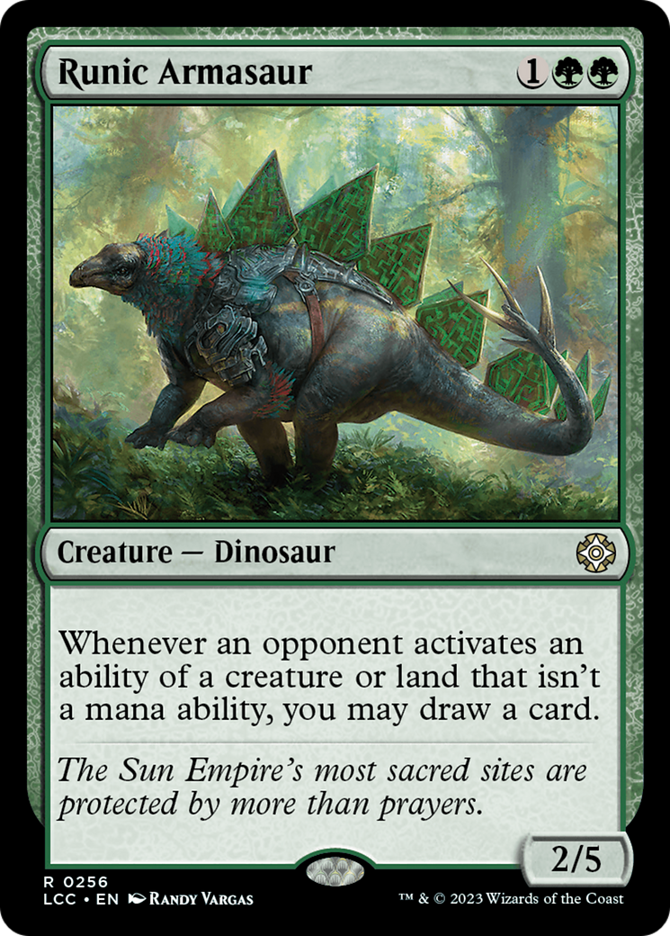 Runic Armasaur [The Lost Caverns of Ixalan Commander] | The CG Realm