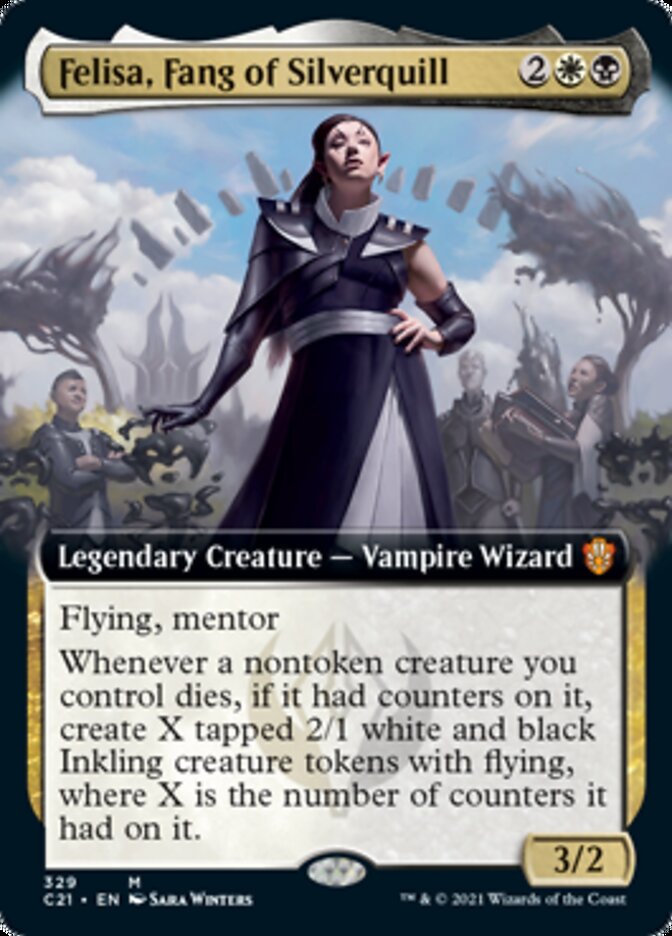 Felisa, Fang of Silverquill (Extended Art) [Commander 2021] | The CG Realm