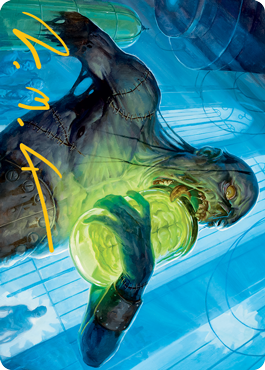 Larder Zombie Art Card (Gold-Stamped Signature) [Innistrad: Midnight Hunt Art Series] | The CG Realm