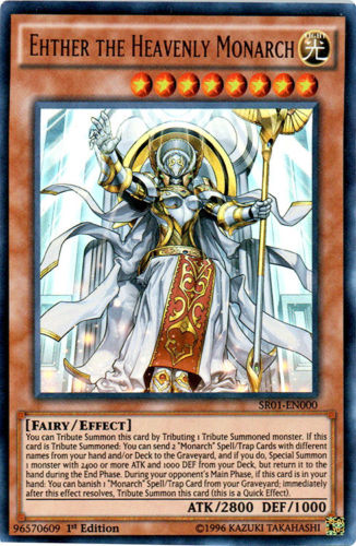 Ehther the Heavenly Monarch [SR01-EN000] Ultra Rare | The CG Realm