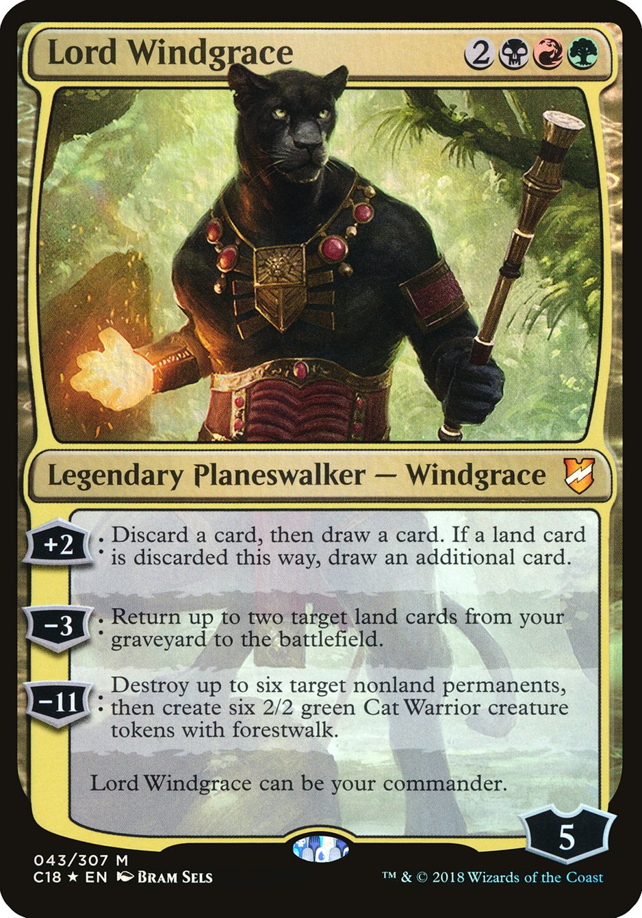 Lord Windgrace (Oversized) [Commander 2018 Oversized] | The CG Realm