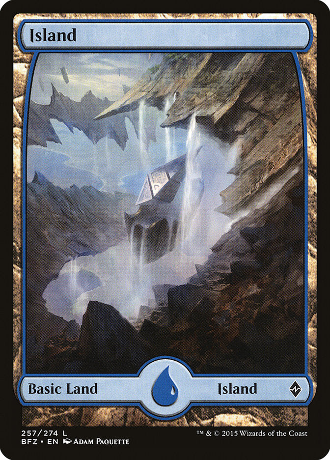 Island (257) (Full Art) [Battle for Zendikar] | The CG Realm