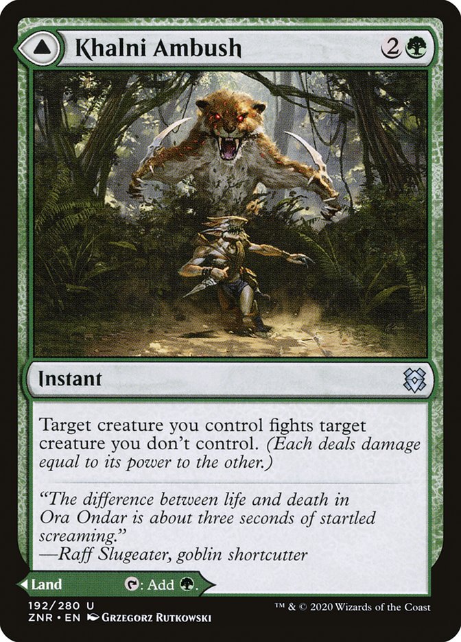 Khalni Ambush // Khalni Territory [Zendikar Rising] | The CG Realm