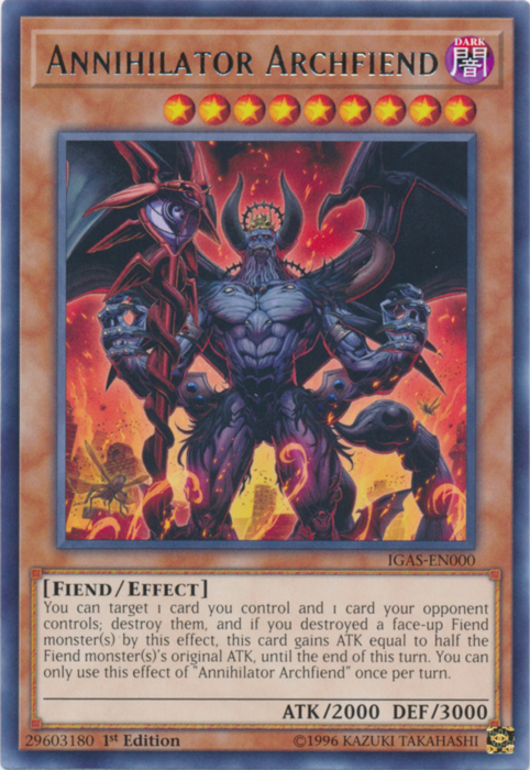 Annihilator Archfiend [IGAS-EN000] Rare | The CG Realm